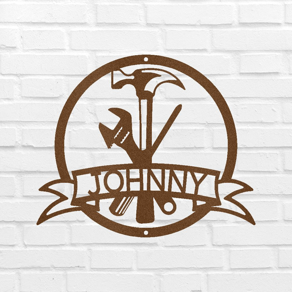 Custom Metal Wall Art - Personalized Tool Sign