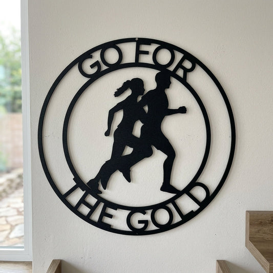 Custom Metal Wall Art - Personalized Runner Sign