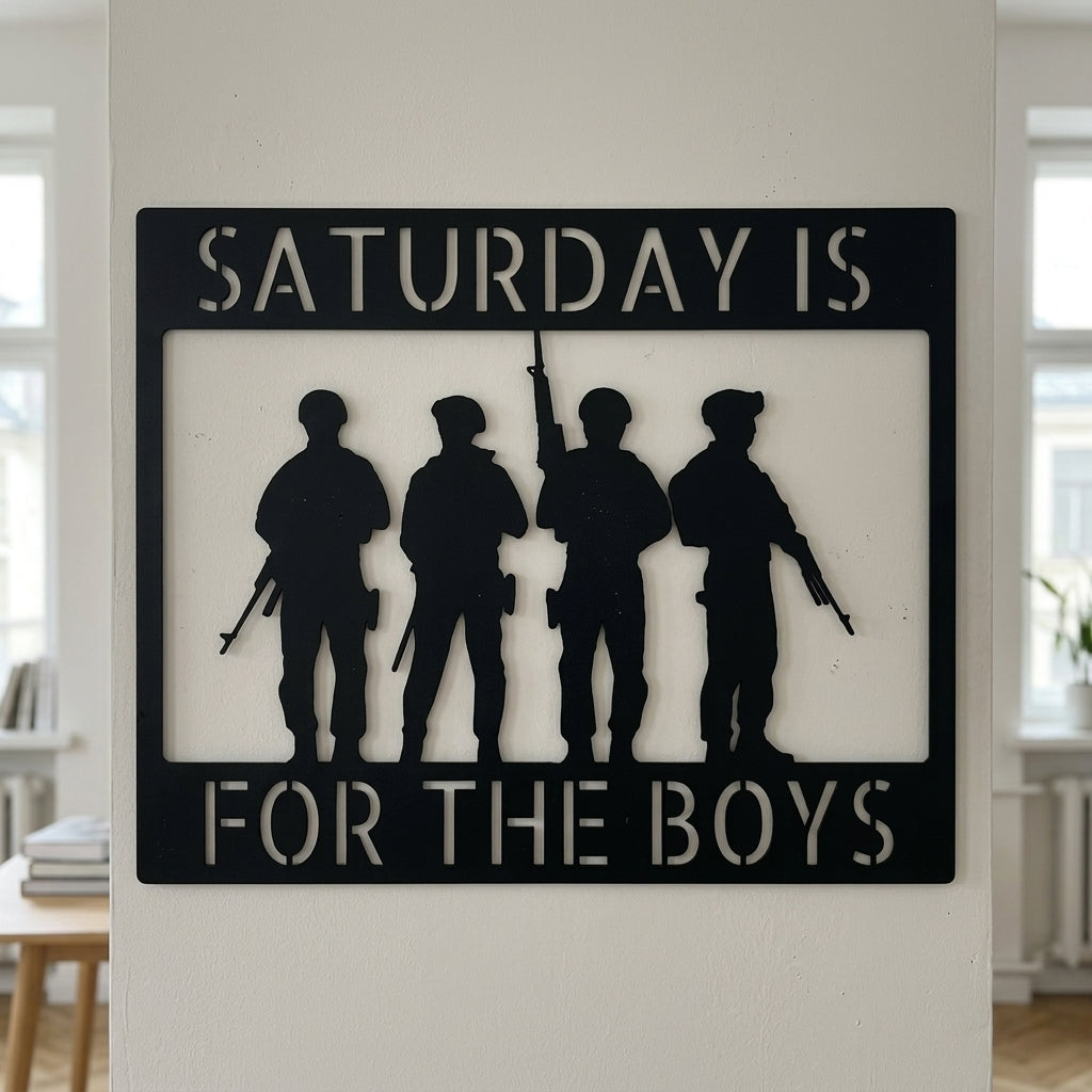 Custom Metal Wall Art - Personalized Soldier Name Sign