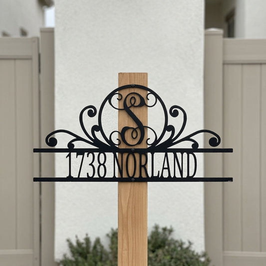 Custom Metal Wall Art - Personalized Family Address Sign