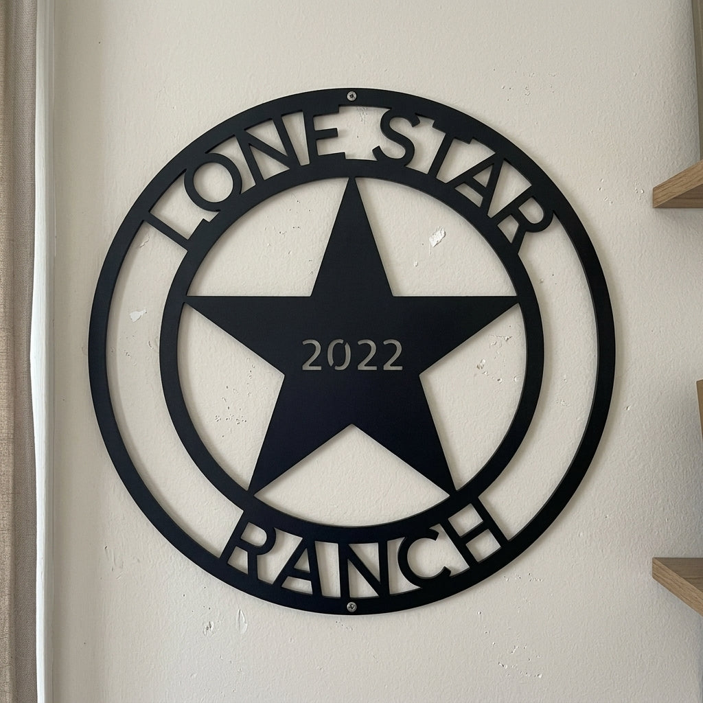 Custom Metal Wall Art - Personalized Texas Sign