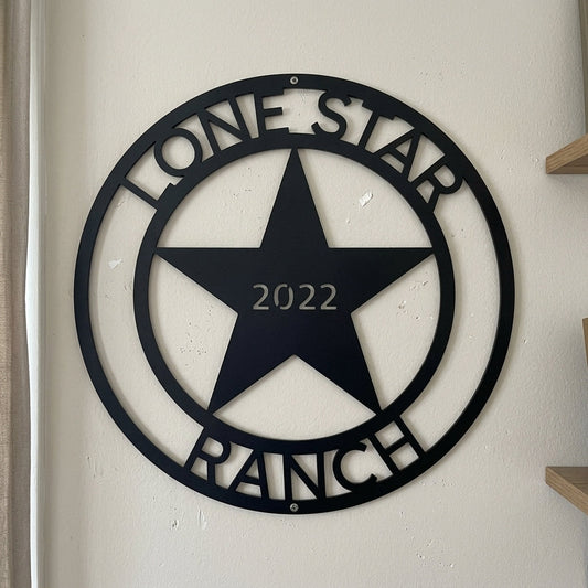 Custom Metal Wall Art - Personalized Texas Sign