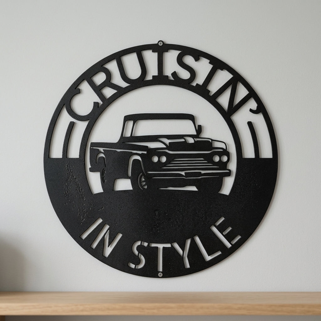 Custom Metal Wall Art - Personalized Truck Sign