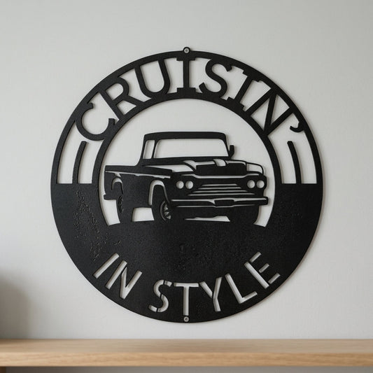 Custom Metal Wall Art - Personalized Truck Sign